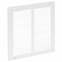 Return Air Grille: Louvered Grille, White, Powder Coated, Steel, 11 3/4 in H, 11 3/4 in W, 1/4 in D (MPN 4MJP6). Key specifications — Mounting Location: Wall; Brand: APPROVED VENDOR; Fire Rating: Not Fire Rated.