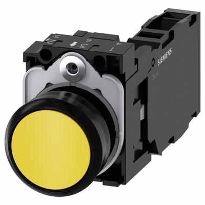 Siemens Flush Push Button Operator: Non-Illuminated, Flush Profile, Non-Metallic - Flush-Mount Push Buttons