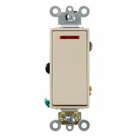 LEVITON Wall Switch: Rocker Switch, Single Pole, Maintained, Ivory, 120V AC, 20 A (MPN 5628-2I). Key specifications — Illuminated: No.