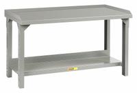 LITTLE GIANT Workbench: Adj Ht, Steel, 84 in x 36 in, 3,000 lb Overall Load Capacity, Gray (MPN WSL2-3684-AH). Key specifications — Brand: LITTLE GIANT.