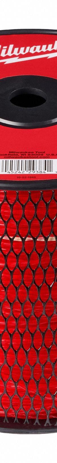 MILWAUKEE String Trimmer Line: Nylon, 0.08 in Dia, 78 5/16 ft Overall Lg, Twisted, Red, 51 to 250 ft (MPN 49-16-2812). Key specifications — Brand: MILWAUKEE; Compatible Manufacturer Number: 3046-20; Compatible Product Type: String Trimmer; Material: Nylon.