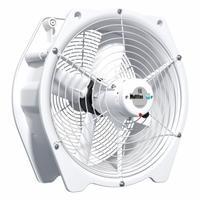 MULTIFAN Mounted Fan: 18 1/2 in Blade Dia, 230/400V AC, 1/4 hp Motor HP, Ceiling/Floor/Wall Mount (MPN T4D45OBM81100). Key specifications — Brand: MULTIFAN; Voltage: 230/400V AC; Number of Speeds: Variable; Fan Mounting Location: Ceiling; Oscillation: Non-Oscillating.