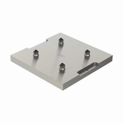 JERGENS Fixture Plate: ZPS, Steel, Rectangular, 18.08 lb Wt, 225 mm W x 180 mm L x 39 mm H - Zero Point System Fixture Plates