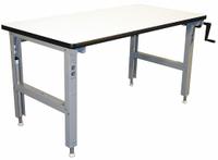 PRO-LINE Workbench: Adj Ht, Laminate, 60 in x 30 in, 750 lb Overall Load Capacity, Gray (MPN IWELH6030P). Key specifications — Brand: PRO-LINE.