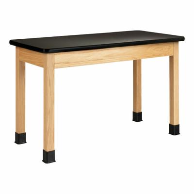 DIVERSIFIED SPACES Plain Apron Table: 36 in Overall Wd, 30 in Overall Ht, 5 ft Overall Lg - Fixed-Height Laminate Surfaced Lab Tables