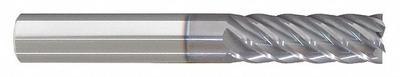 APPROVED VENDOR Corner Radius End Mill: Carbide, nACRo Coated, 6 Flute, 1/2" Mill Dia - Fast-Cutting Carbide Corner-Radius End Mills for Steel & Cast Iron