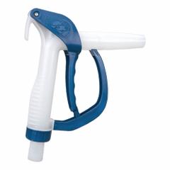 FINISH THOMPSON Drum Pump Nozzle: Manual, No Meter Included, 24 gpm Max. Flow Rate, PVDF, PVDF (MPN 111030-4). Key specifications — Nozzle Body Material: PVDF; Compatible Manufacturer Model Number: DEFV043; Brand: FINISH THOMPSON; Spout Connection Type: Hose Barb; Spout Material: PVDF; Nozzle Extension Type: No Extension Included; Wetted Materials: FKM/PVDF.