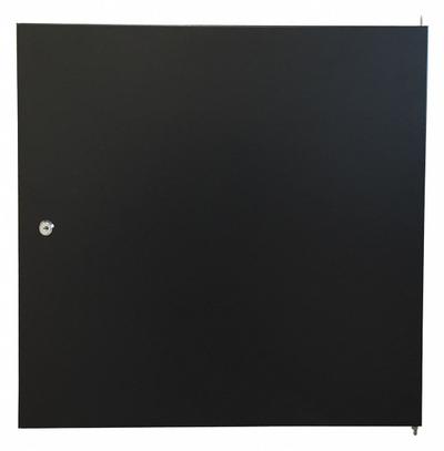 VIDEO MOUNT PRODUCTS Solid Door: 12 Rack Units, 1 in Overall Wd, 21 1/2 in Overall Ht, Black - Doors for Server Rack Enclosures