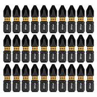 DEWALT Insert Bit: Insert Bit, PH2 Bit Industry Size, #2 Bit Size, Std, 1 in Overall Lg, Hex, 30 PK (MPN DWAF1PH2IR30). Key specifications — attr1119695: DEWALT; attr1119703: S2 Steel; attr1119710: Standard; attr1119708: Hex; attr1202404: #2.