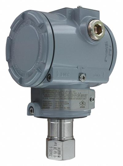 MERCOID Pressure Transmitter: -14 psi to 580 psi, 4 to 20mA DC / HART Comm, Screw Terminals - Explosion-Proof with Conduit Connection