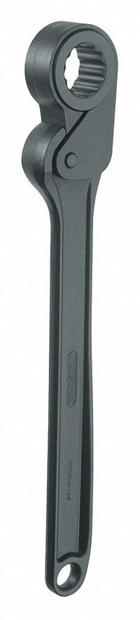 GEDORE Box End Wrench: Chrome, 65 mm Head Size, 35 in Overall Lg, Std, 0° Head Offset Angle (MPN 31 KR 35-65). Key specifications — attr309490: Chrome; attr309484: No; attr309492: No; attr324928: GEDORE.