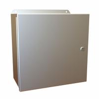 HAMMOND Electrical Enclosure: Aluminum, 12 in x 12 in x 6 in, NEMA 12/13/3R/4/4X, w/Panel, Hinged (MPN EJ12126AL). Key specifications — Brand: HAMMOND; Closure Method: Latches; Enclosure Material: Aluminum; Knockouts: Not Included; Includes Inner Panel: with Inner Panel Included.
