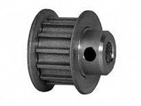 Dayton Timing Pulley: Curvilinear, Fixed, For HTD Timing Belt Section, For 9 mm Belt Wd - HTD Section Fixed-Bore Timing Pulleys with Hub