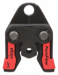 RIDGID Press Jaw: 3/4 in Pipe, PEX, For Viega Pureflow, Extended/Std Tool Types (MPN 22663). Key specifications — attr518773: Jaw; attr518762: PEX; attr518771: Steel; attr518761: Viega Pureflow; attr518760: RIDGID.