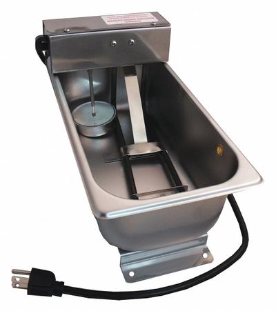 Supco Condensate Evaporator Pan: 4 1/2 qt cap., 8 gpd, 13 in L x 7 in W x 4 in H - Condensate Evaporator Pans