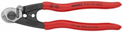 KNIPEX Wire Rope Cutter: Plastic Handle, Shear - Electrical & Data Cable Cutters