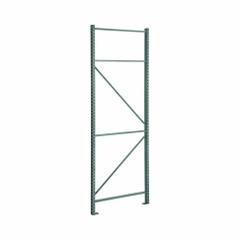 STEEL KING Pallet Rack Upright: Teardrop, 10 ft Overall Ht, 48 in x 3 in, Green, Steel (MPN RTFAP048120F01VG). Key specifications — Color: Green; Brand: STEEL KING.