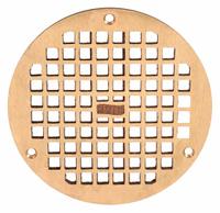 JAY R. SMITH MFG. CO Grate: A, Round, 6 1/2 in Overall Dia, 1/4 in Overall Ht, Bronze, Bronze (MPN A07PBG). Key specifications — Finish: Bronze; Brand: JAY R. SMITH MFG. CO; Color Family: Bronze.