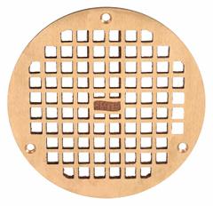 JAY R. SMITH MFG. CO Grate: A, Round, 6 1/2 in Overall Dia, 1/4 in Overall Ht, Bronze, Bronze (MPN A07PBG). Key specifications — Finish: Bronze; Brand: JAY R. SMITH MFG. CO; Color Family: Bronze.