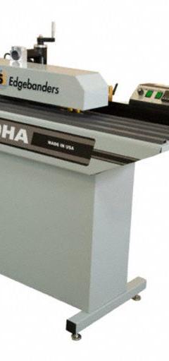SAFETY SPEED Edgebander: Hot Air, 220V, Single-Phase, 20 A, 1/2 in to 1 3/4 in Tape Wd (MPN EZ 60HA). Key specifications — attr217518: Single-Phase; attr217524: 220V; attr217511: Pre-Glued Polyester; attr217522: 1/2 in to 1-3/4 in; attr217501: SAFETY SPEED.