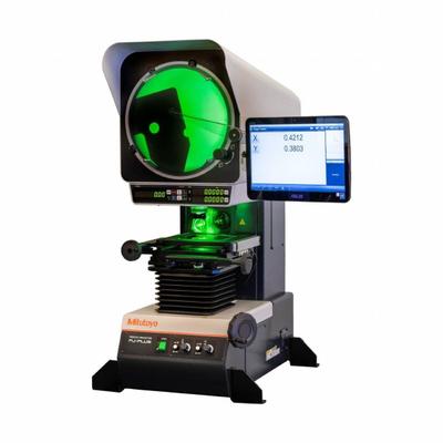 MITUTOYO Profile Projector: Vertical, Inverted-Reversed, 9.8 in x 9.8 in Table Size - Vertical Optical Comparators