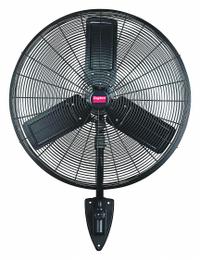 DAYTON Mounted Fan: 24 in Blade Dia, 115V AC, 1/4 hp Motor HP, Wall Mount, Oscillating, Bracket (MPN 6ALF0). Key specifications — Brand: DAYTON; Voltage: 115V AC; Number of Speeds: 2; Fan Mounting Location: Wall; Oscillation: Oscillating; Mounting Type: Bracket.