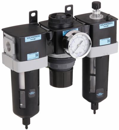 WILKERSON Filter/Regulator/Lubricator: 1/2 in NPT, 90 cfm, 150 psi Max Op Pressure - Wilkerson Filter, Regulator & Lubricators (FRLs)