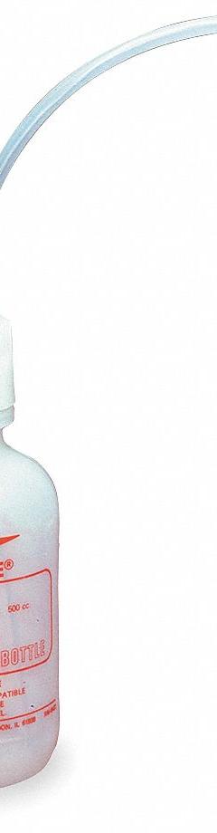 JUSTRITE Wash Bottle: 1 L, Flammable, Colorless, Narrow, White, 3.5 in Body Dia (MPN 14011). Key specifications — Closure Color: Colorless; Vented/Nonvented: Nonvented; Body Color: White; Brand: JUSTRITE; Imprinting Group: Flammables.