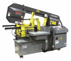 MARVEL Band Saw: Horizontal, 230V AC, 15 in x 24 in, 65 to 330 SFPM, 0° to 45° Right, 20.4 A (MPN SA460WPC). Key specifications — attr312952: 0° to 45° Right; attr312955: Horizontal; attr312950: 15 in x 24 in; attr312951: 65 to 330 SFPM; attr312953: 20.4 A; attr312954: 3; attr325082: MARVEL.