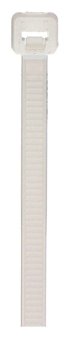 PANDUIT Cable Tie: 6 in Nominal Lg, 1 1/2 in Nominal Max. Bundle Dia., 0.14 in Wd, Natural, 100 PK (MPN PLT1.5I-C). Key specifications — Outdoor Use: No; Color: Natural; Brand: PANDUIT.