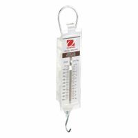 OHAUS Mechanical Hanging Scale: g, 0.25 N/25 g, Analog Linear, 2.2 lb Wt Capacity - Imperial (MPN 8003-MN). Key specifications — attr1360455: OHAUS; attr1360442: g; attr1360445: 25 g.