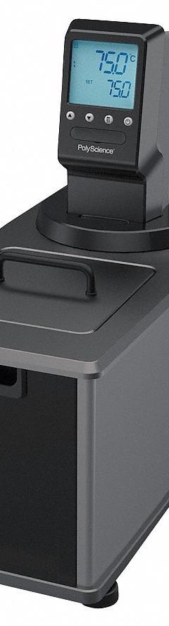 POLYSCIENCE Heated Circulator: 13.5 lpm Flow Rate, MX07H135-L11B, Heated, 19 5/8 in Overall Dp, LCD. Key specifications — Temperature Accuracy Tolerance: +/-0.07°C; Display Type: LCD; Temperature Setting - Minimum: -6.7 °C; Brand: POLYSCIENCE.
