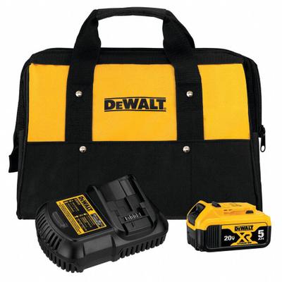 DEWALT Battery and Charger Kit: 20V MAX*, 5 Ah, Battery Included, Charger Included - DEWALT Cordless Tool Batteries