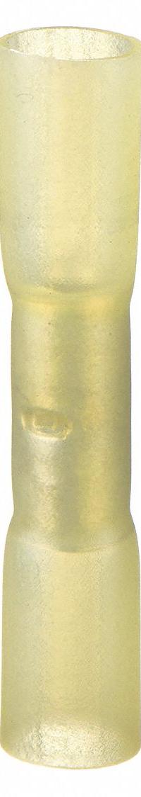 GRAINGER Butt Splice Connector: Yellow, Heat Shrink, For Wire Size 12 AWG – 10 AWG, 600 V (MPN 4FRE6). Key specifications — Brand: GRAINGER.