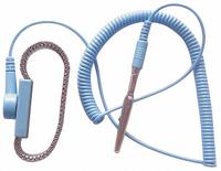 APPROVED VENDOR Metal Wrist Strap Kit: Metal, Silver, Blue, 1 Strap Conductors, 7 ft Cord Lg - Max (MPN 4ECW2). Key specifications — attr1050630: APPROVED VENDOR; attr1050621: Coil Cord; attr1050614: Blue; attr1050625: Silver; attr1057994: Coiled.