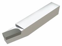 MICRO 100 Single-Point Tool Bit: BR Tool Bit Style, 5/8 in Shank Wd, 5/8 in Shank Ht, Carbide, Zinc (MPN BR-10)