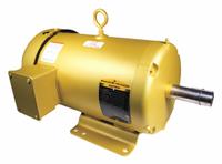 BALDOR General Purpose Motor: Rigid Base Mount, Totally Enclosed Fan Cooled, 5 hp, 230/460V AC (MPN EM3615T). Key specifications — Brand: BALDOR; Nameplate Voltage @ 60 Hz: 230/460V AC; Full Load Current @ 60 Hz: 13.4/6.7 A; Nameplate RPM @ 60 Hz: 1,750 RPM; Motor Enclosure: TEFC.