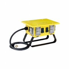 SOUTHWIRE Power Distribution Box: Single Phase, 125/250V AC, 30 A Inlet Current Rating, NEMA 5-20R (MPN 6534UGSX). Key specifications — Inlet Voltage Rating: 125/250V AC; Inlet Receptacle: NEMA 5-20R; Brand: SOUTHWIRE.