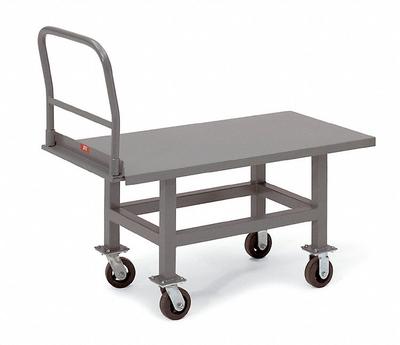 JAMCO Platform Truck: 2,000 lb, 48 in L x 24 in W Deck, Solid, 12 ga Deck, Polyurethane - Work-Height Platform Trucks