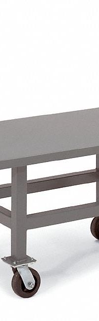 JAMCO Platform Truck: 2,000 lb, 48 in L x 24 in W Deck, Solid, 12 ga Deck, Polyurethane, Smooth, Std (MPN AS248P700GP). Key specifications — Side Panel Type: No Side Panels; Brand: JAMCO; Color: Gray; Caster/Wheel Configuration: (2) Swivel.