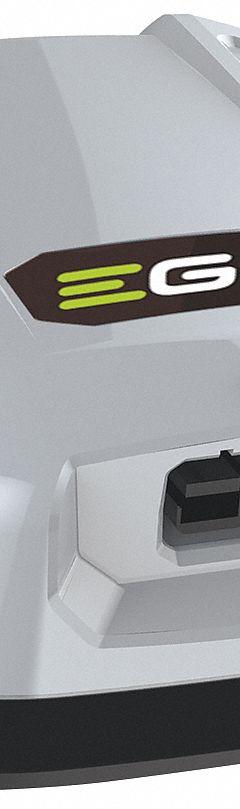 EGO Battery Charger: For 56V DC Battery Volt, Rapid, 12 Ah Battery Capacity Charged in 1-Hour (MPN CHX5500). Key specifications — attr1254246: 120V AC; attr1254247: (1) 56V; attr1254248: 56V DC.