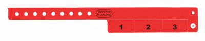ID Wristband: Stubs Void If Detached, 10 in Overall Lg, 3/4 in Overall Wd - Security Wristbands