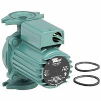 Hydronic Circulating Pump: 1/8 hp HP, 115V AC, Cast Iron, 1, 10 gpm, 35 ft Max. Head, Inline (MPN 009-F5). Key specifications — Nameplate Voltage: 115V AC; Connection Type: Flange; Brand: TACO; Includes Volute: Volute Included; System Type: Hydronic.