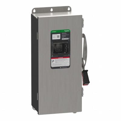 SCHNEIDER Safety Switch: Fusible, 100 A, Three Phase, 600V AC/DC - Fusible Safety Switches