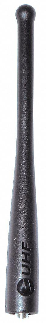 MOTOROLA Antenna: Whip, Fits Motorola, For XPR 6100/XPR 6350/XPR 6550, UHF, 430 MHz to 470 MHz (MPN PMAE4024B). Key specifications — attr922108: XPR 6100; attr922103: UHF; attr922102: MOTOROLA.