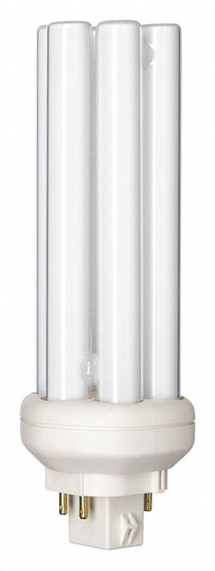 PHILIPS Compact Fluorescent Bulb: 4-Pin (GX24q-3), PL-T, Fluorescent, 4100K, 2,250 lm Light Output (MPN PL-T 32W/841/A/4P/ALTO). Key specifications — Brand: PHILIPS; Bulb Designation: PL-T 32W/841/A/4P 1CT/5X10BOX ALTO; Dimmable: Yes; Color Temperature: 4100K.