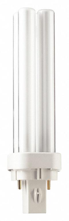 PHILIPS Compact Fluorescent Bulb: 2-Pin (GX23-2), PL-C, Fluorescent, 4100K, 800 lm Light Output (MPN PL-C ALTO 13W/841 GX23-2 /2P 1CT). Key specifications — Brand: PHILIPS; Bulb Designation: PL-C 13W/841/2P 1CT/5X10BOX ALTO; Dimmable: No; Color Temperature: 4100K.