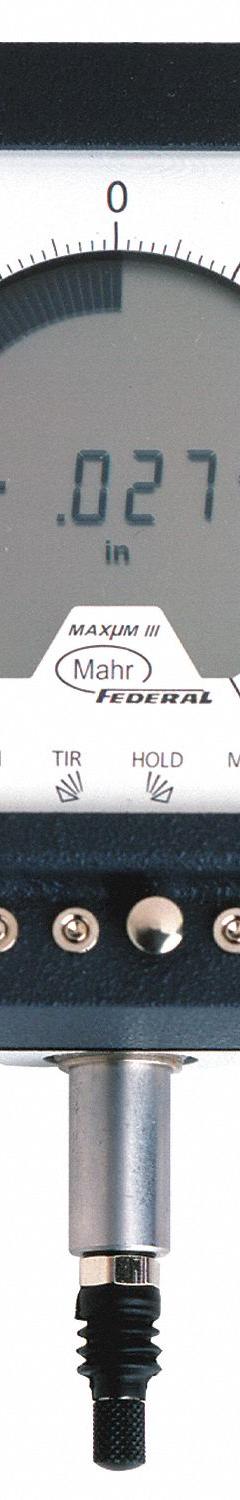 MAHR Inductive Digital Comparator: 0.00001 in to 0.039 in /0.001 mm to 1 mm, Inch/Metric, IP54 (MPN 2033111). Key specifications — attr1184065: MAHR; attr1184072: 0.5% of Standard Range; attr1184084: 3.42 in.