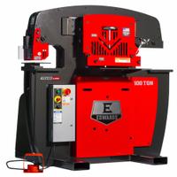 EDWARDS Ironworker: 230V AC /Three-Phase, 4 Stations, 100 Tonf Hydraulic Force, 23 A Current (MPN IW100-3P230-A). Key specifications — attr69797: Punch; attr67058: 1 in; attr66073: IW100-3P230-A; attr66076: EDWARDS.