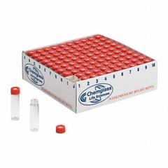 CHEMGLASS Vial with Cap: 20 mL, A, Includes Closure, Polypropylene, 28 mm Body Dia, Round, Colorless (MPN CG-4912-05). Key specifications — Body Color: Colorless; Screw Closure Size: 24-414 mm; Brand: CHEMGLASS; Bottom Shape: Round; Self-Standing: Self-Standing.